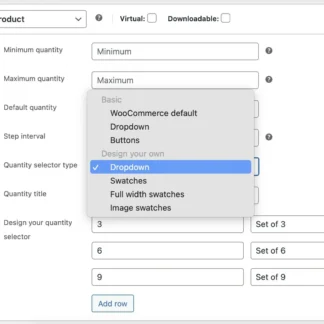 Shop Page Quantity Selector